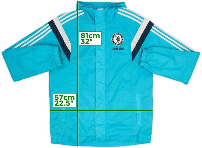 2014-15 Chelsea adidas Hooded Rain Jacket - 7/10 - (M)