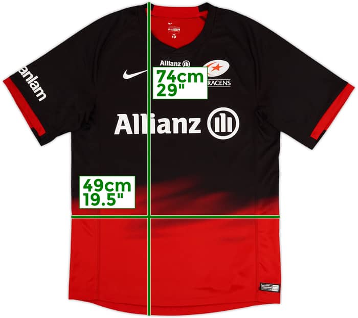 2014-15 Saracens Home Shirt - 8/10 - (S)