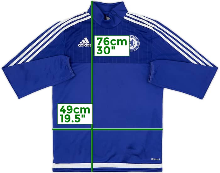 2015-16 Chelsea adidas 1/4 Zip Training Top - 8/10 - (S)