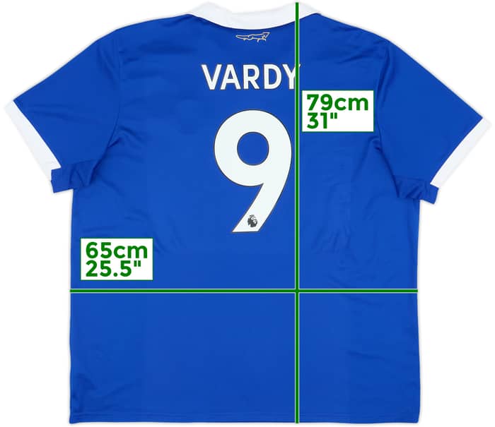 2022-23 Leicester Home Shirt Vardy #9 - 9/10 - (XXL)