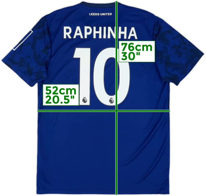 Camiseta de visitante del Leeds United 2021-22 Raphinha #10 - 8/10 - (L)