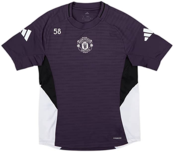 2020-21 Manchester United adidas Player Issue Training Shirt #58 - 9/10 - (S)