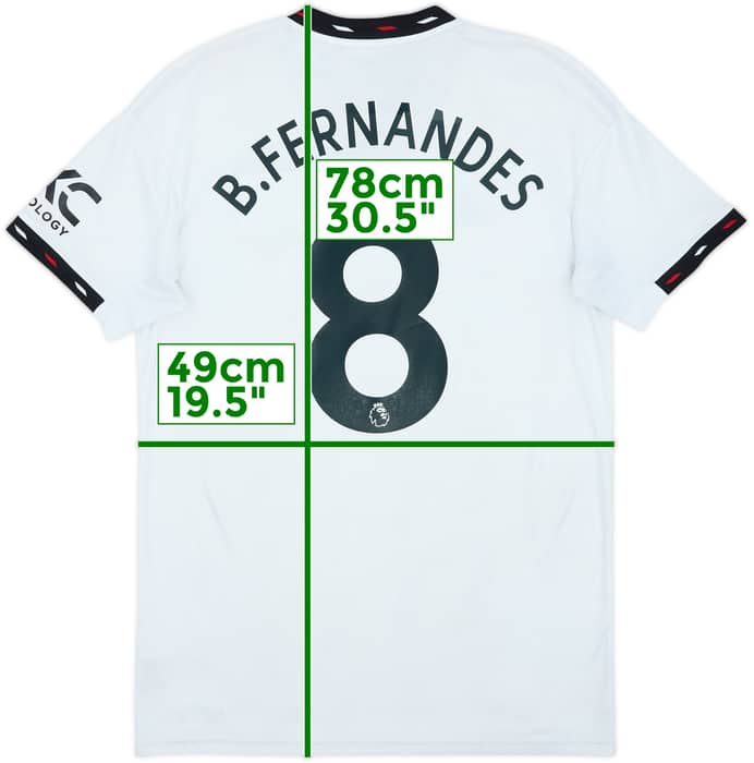 2022-23 Manchester United Away Shirt B.Fernandes #8 - 8/10 - (M)
