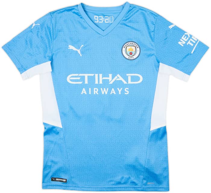 2021-22 Manchester City Home Shirt Grealish #10 - 9/10 - (S)