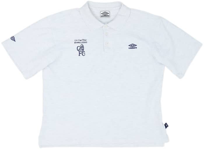 1999-00 Chelsea Umbro 'FA Cup Final' Polo Shirt - 8/10 - (L)