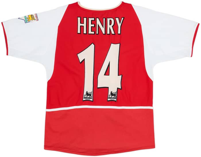 2002-04 Arsenal Home Shirt Henry #14 - 6/10 - (XL.Boys)