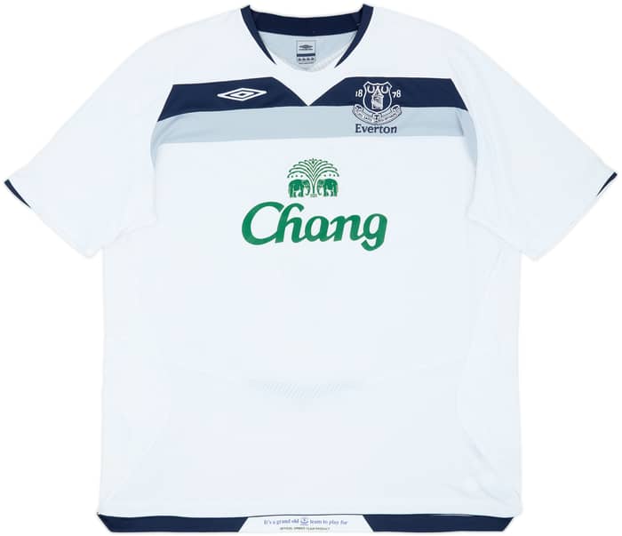 2008-09 Everton Away Shirt Baines #3 - 8/10 - (3XL)