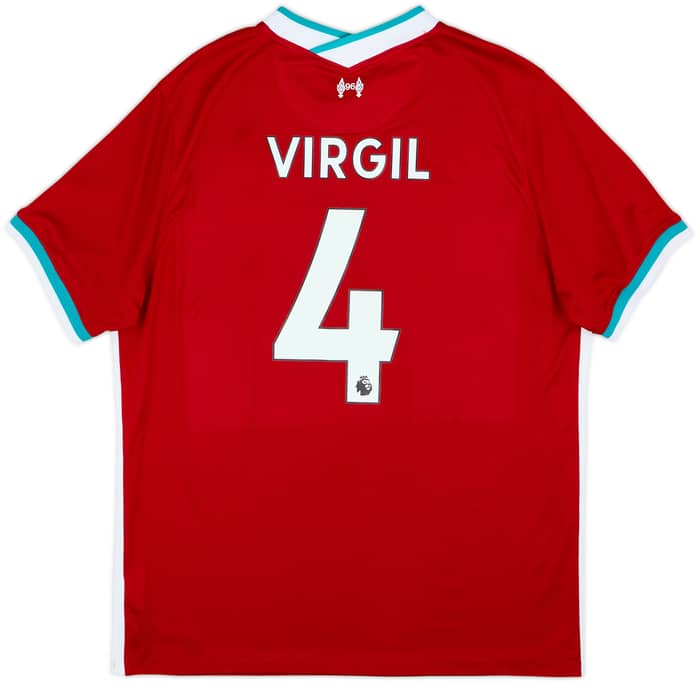 2020-21 Liverpool Home Shirt Virgil #4 - 6/10 - (XL)
