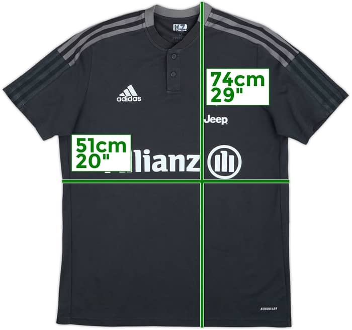 2021-22 Juventus adidas Polo Shirt - 8/10 - (M)