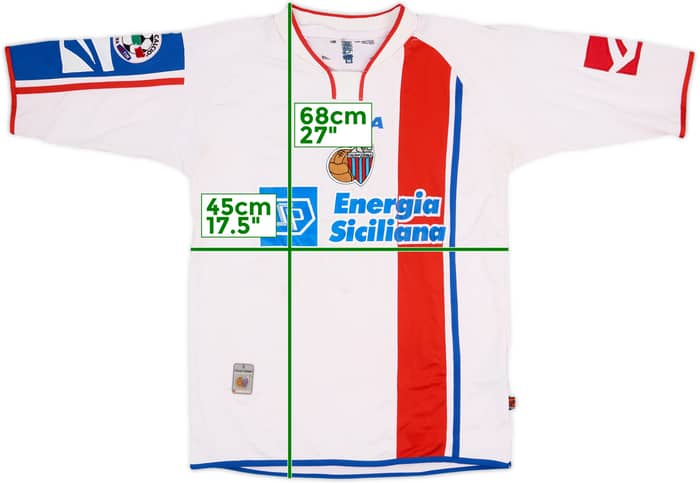 2006-08 Catania Primavera Match Issue Away Shirt #17