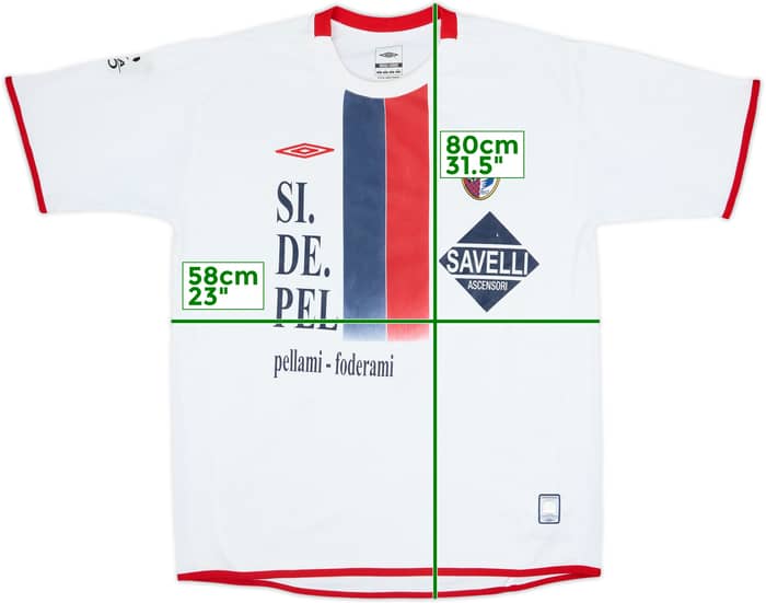 Camiseta de visitante versión de partido del AC Sangiustese 2008-09 #4
