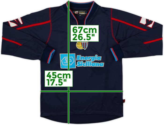Camiseta de la tercera equipación Juvenil versión jugador de manga larga del Catania 2005-07 #14