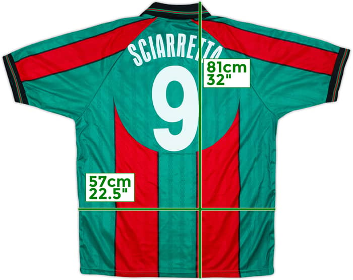 2000-01 Ternana Home Shirt Sciarretta #9 - 8/10 - (XXL)