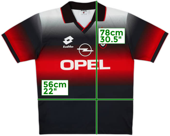 1996-97 AC Milan Lotto Training Shirt - 9/10 - (L)