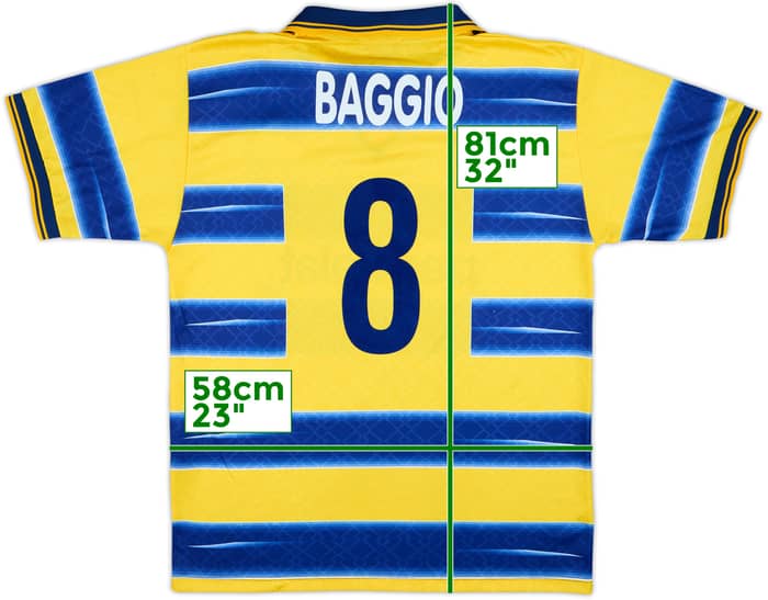 1998-99 Parma Home Shirt Baggio #8 - 8/10 - (XXL)