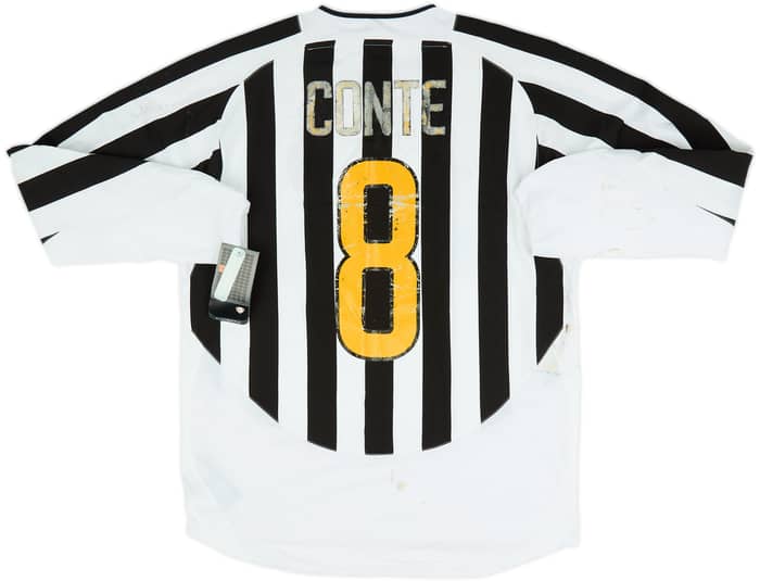 2003-04 Juventus Home L/S Shirt Conte #8 (L)