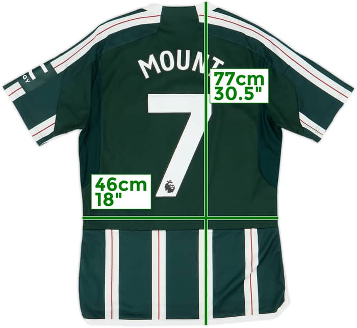 2023-24 Manchester United Away Shirt Mount #7 - 10/10 - (M)