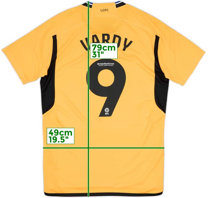 2023-24 Leicester Third Shirt Vardy #9 - 8/10 - (M)