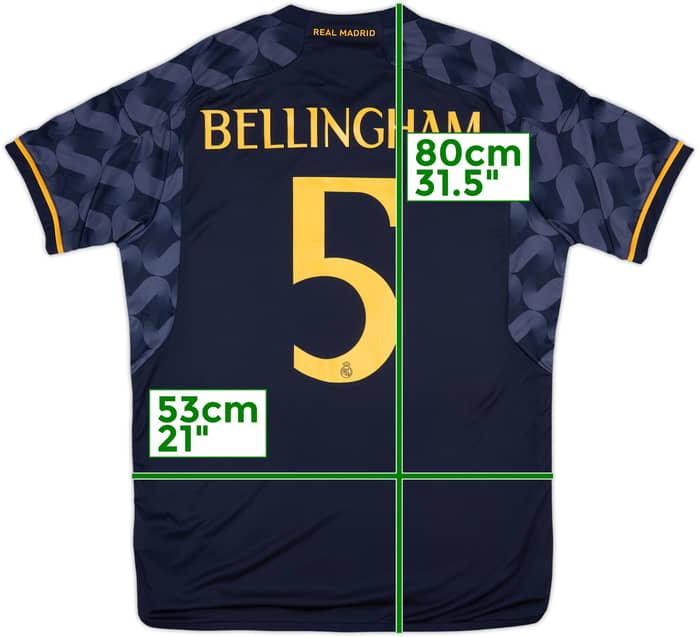 2023-24 Real Madrid Away Shirt Bellingham #5 - 8/10 - (L)