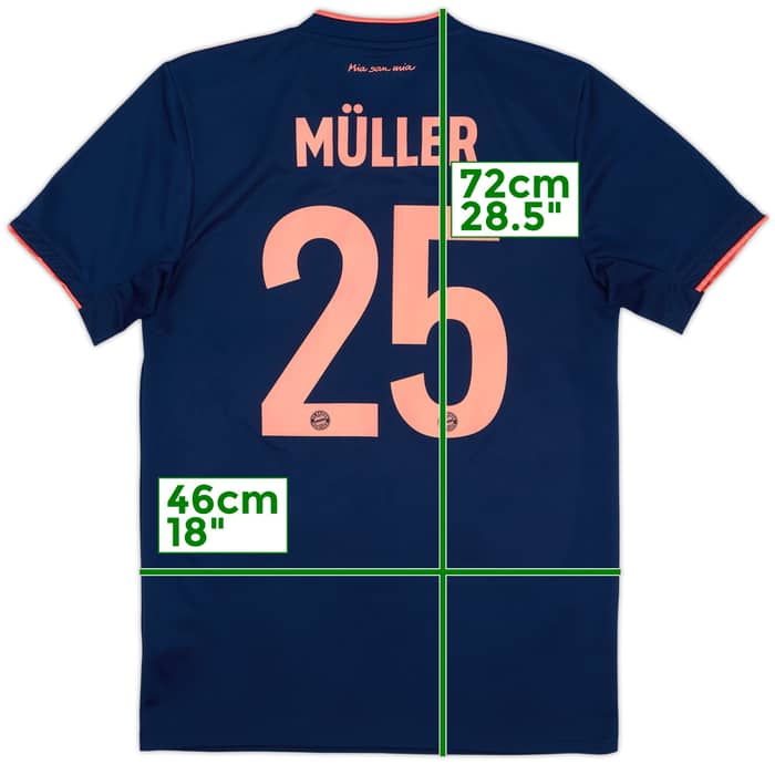 2019-20 Bayern Munich Third Shirt Muller #25 - 10/10 - (S)