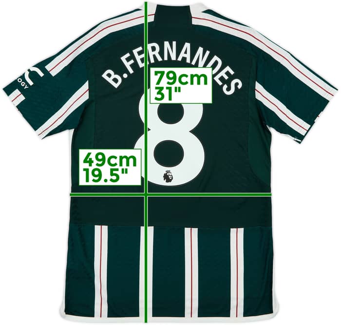 2023-24 Manchester United Authentic Away Shirt B.Fernandes #8 - 8/10 - (M)