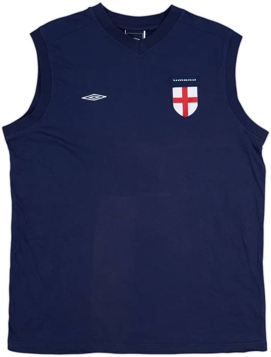 2004-06 England Umbro Training Vest - 6/10 - (L)