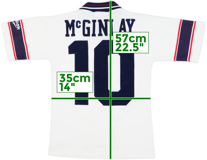 Camiseta de local del Bolton 1993-95 McGinlay #10 - 8/10 - (9-10 Años)