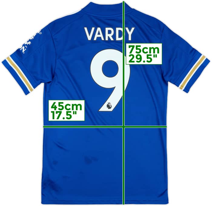 2019-20 Leicester Home Shirt Vardy #9 - 9/10 - (S)