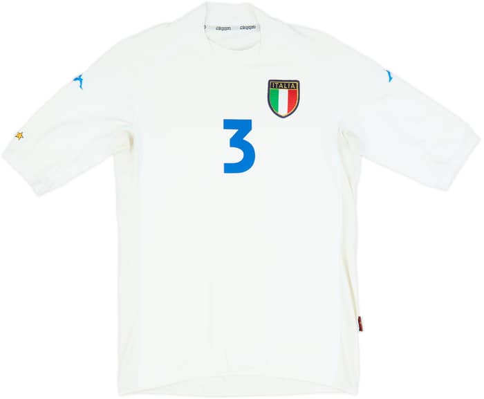 2002 Italy Away Shirt Maldini #3 - 7/10 - (L)