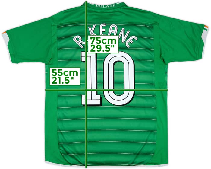 2003-04 Ireland Home Shirt R.Keane #10 - 6/10 - (L)