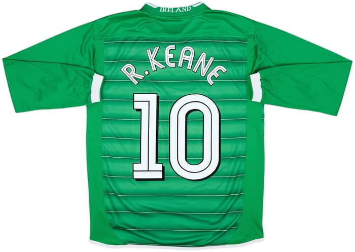 2003-04 Ireland Home L/S Shirt R.Keane #10 - 7/10 - (S)