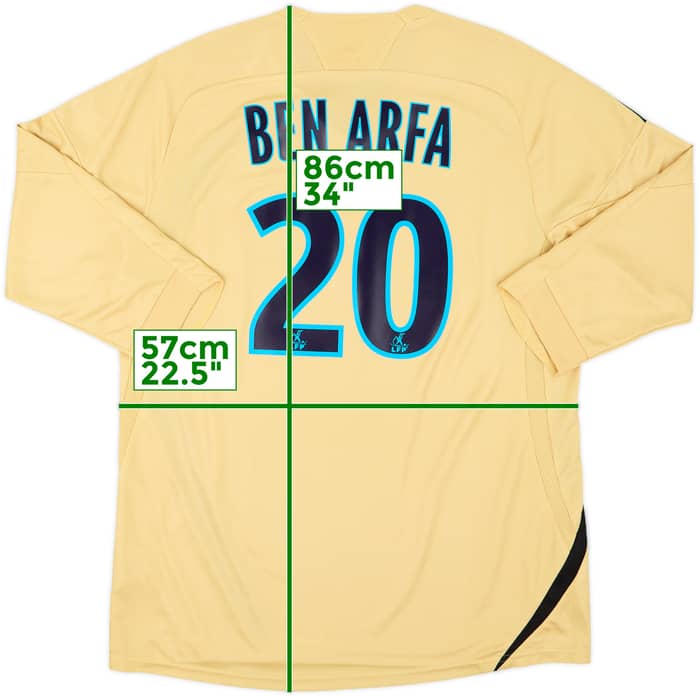 2008-09 Olympique Marseille Third L/S Shirt Ben Arfa #20 - 8/10 - (XL)