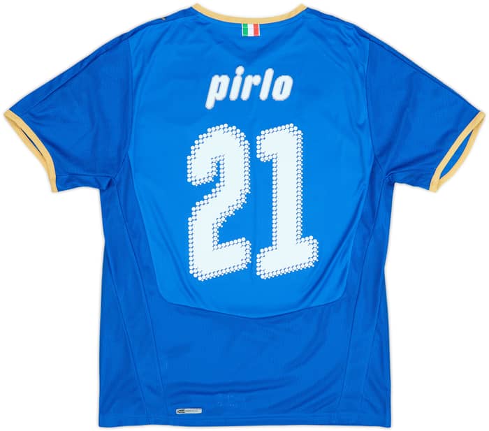 2007-08 Italy Home Shirt Pirlo #21 - 4/10 - (M)