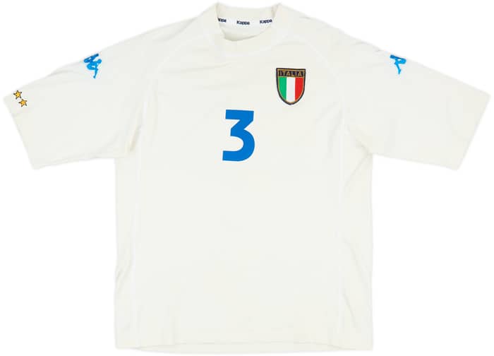 2000-01 Italy Away Shirt Maldini #3 - 8/10 - (L)
