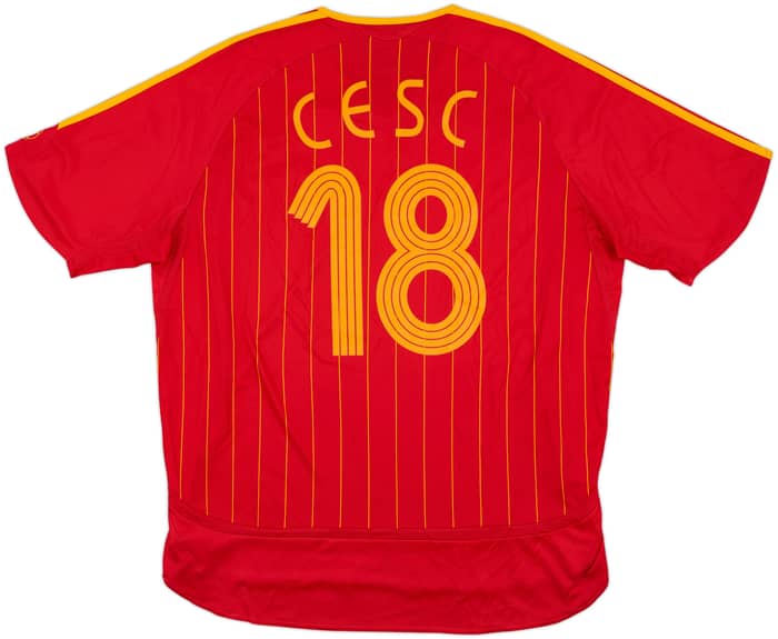 2006-08 Spain Home Shirt Cesc #18 - 8/10 - (XL)