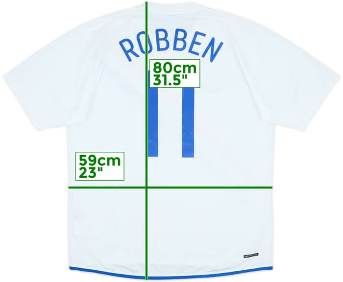 2006-08 Netherlands Away Shirt Robben #11 - 6/10 - (XL)