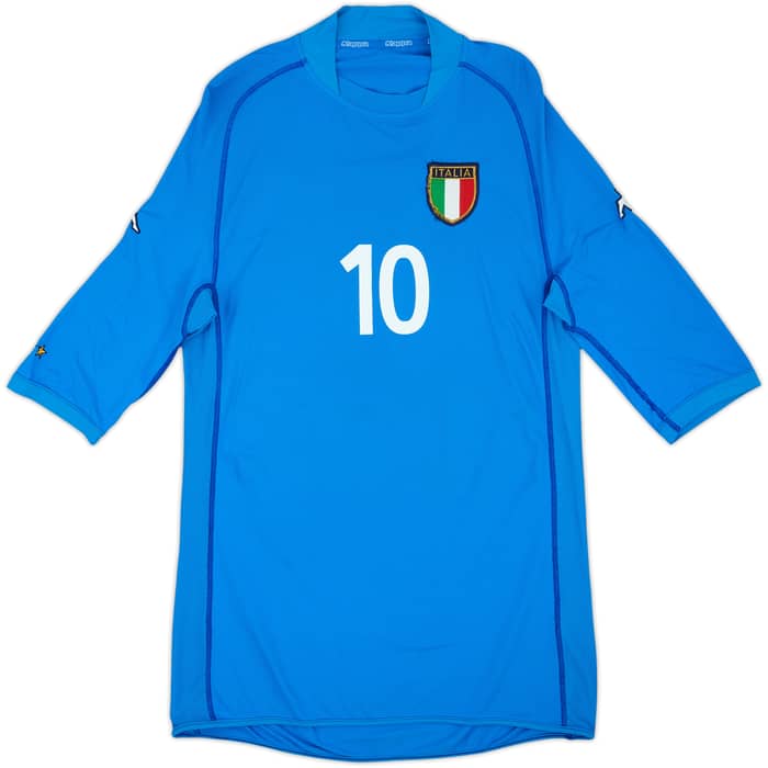 2002 Italy Home Shirt Totti #10 - 5/10 - (XL)