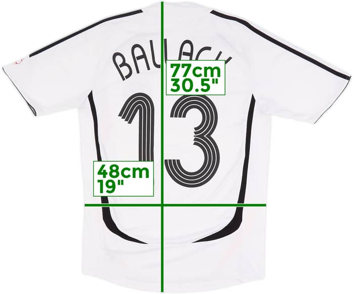 2005-07 Germany Home Shirt Ballack #13 - 5/10 - (S)