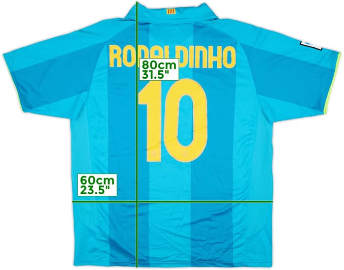 2007-09 Barcelona Away Shirt Ronaldinho #10 - 10/10 - (XL)