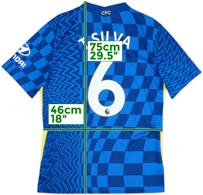 2021-22 Chelsea Camiseta Local T.Silva #6 - 10/10 - (M)