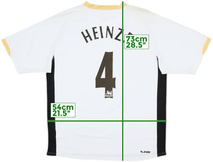 2006-08 Manchester United Away Shirt Heinze #4 - 5/10 - (L)