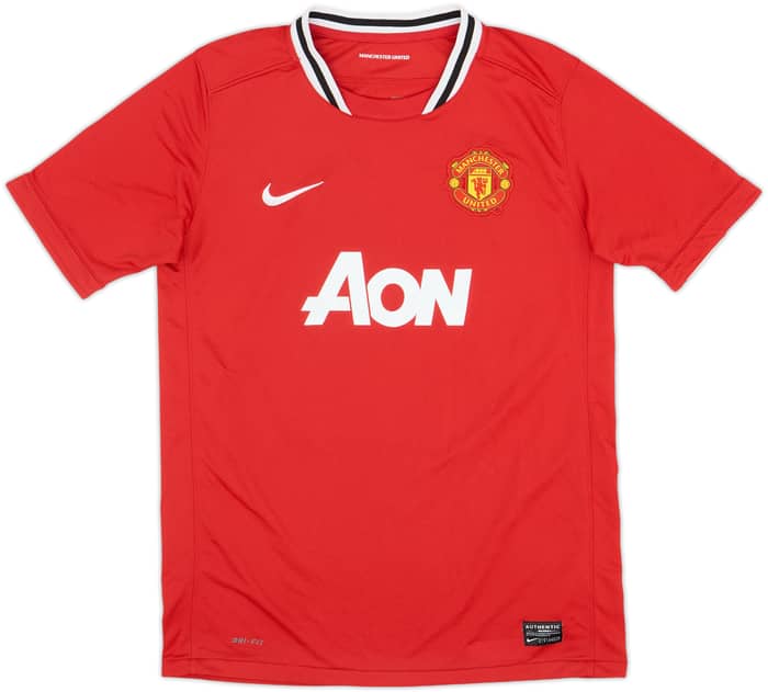 2011-12 Manchester United Home Shirt Rooney #10 - 8/10 - (XL.Boys)