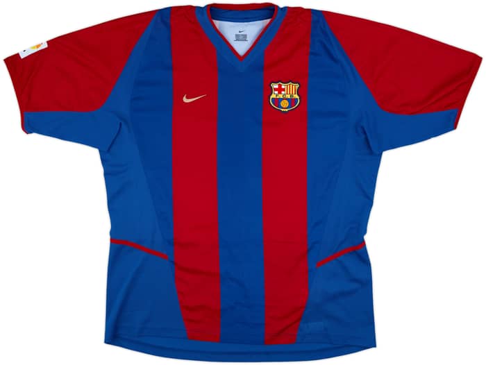 2002-03 Barcelona Home Shirt Xavi #6 - 9/10 - (XL)