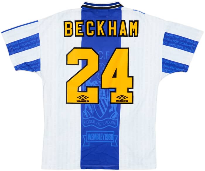 1994-96 Manchester United Third Shirt Beckham #24 - 8/10 - (L)
