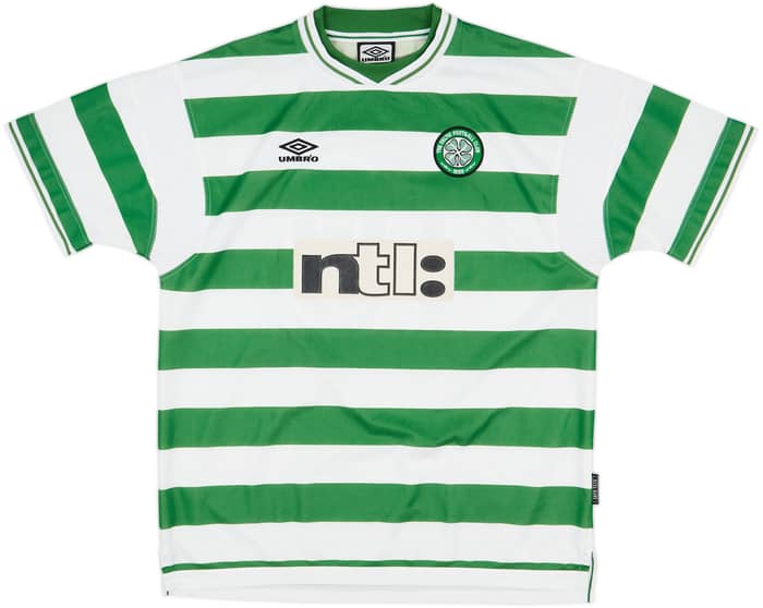1999-01 Celtic Home Shirt Petrov #19 - 8/10 - (XXL)