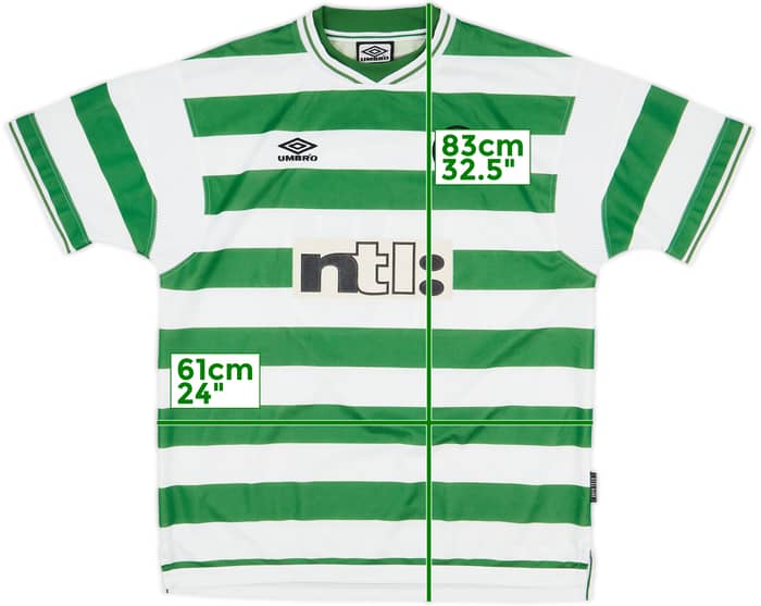 1999-01 Celtic Home Shirt Petrov #19 - 8/10 - (XXL)