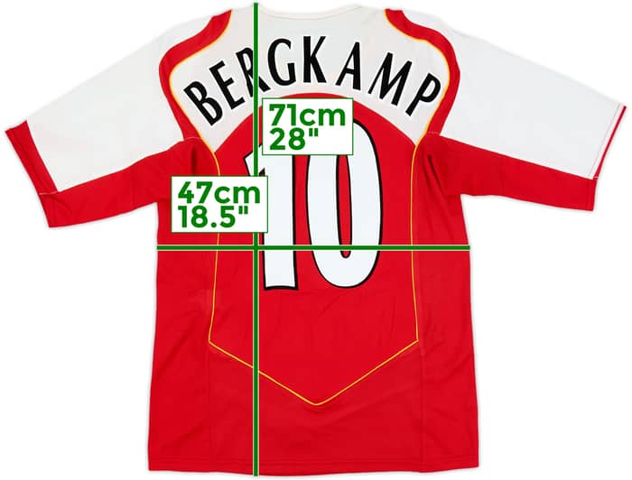 2004-05 Arsenal Home Shirt Bergkamp #10 - 10/10 - (S)