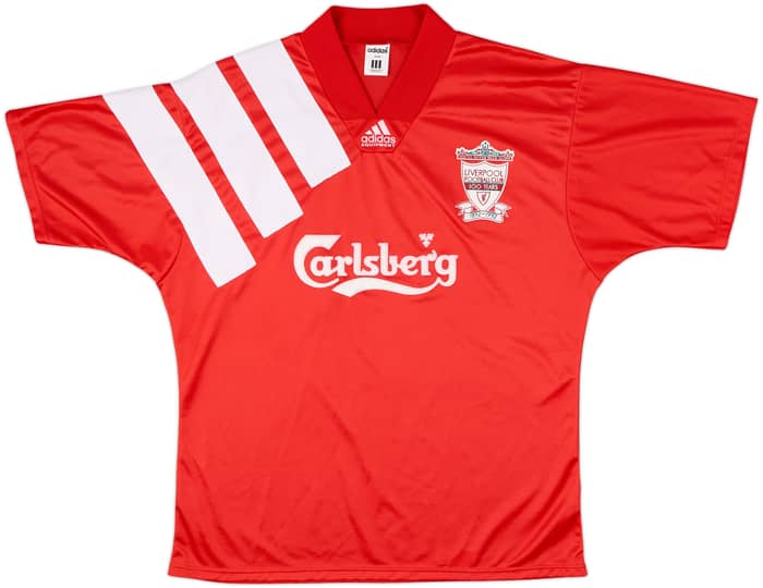 1992-93 Liverpool Centenary Home Shirt - 9/10 - (XL)