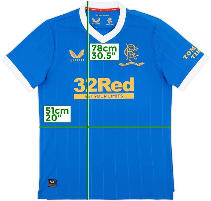 2021-22 Rangers Home Shirt - 10/10 - (L)