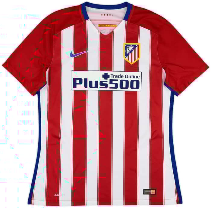 2015-16 Atletico Madrid Player Issue Home Shirt J.M.Gimenez #24 - 10/10 - (L)